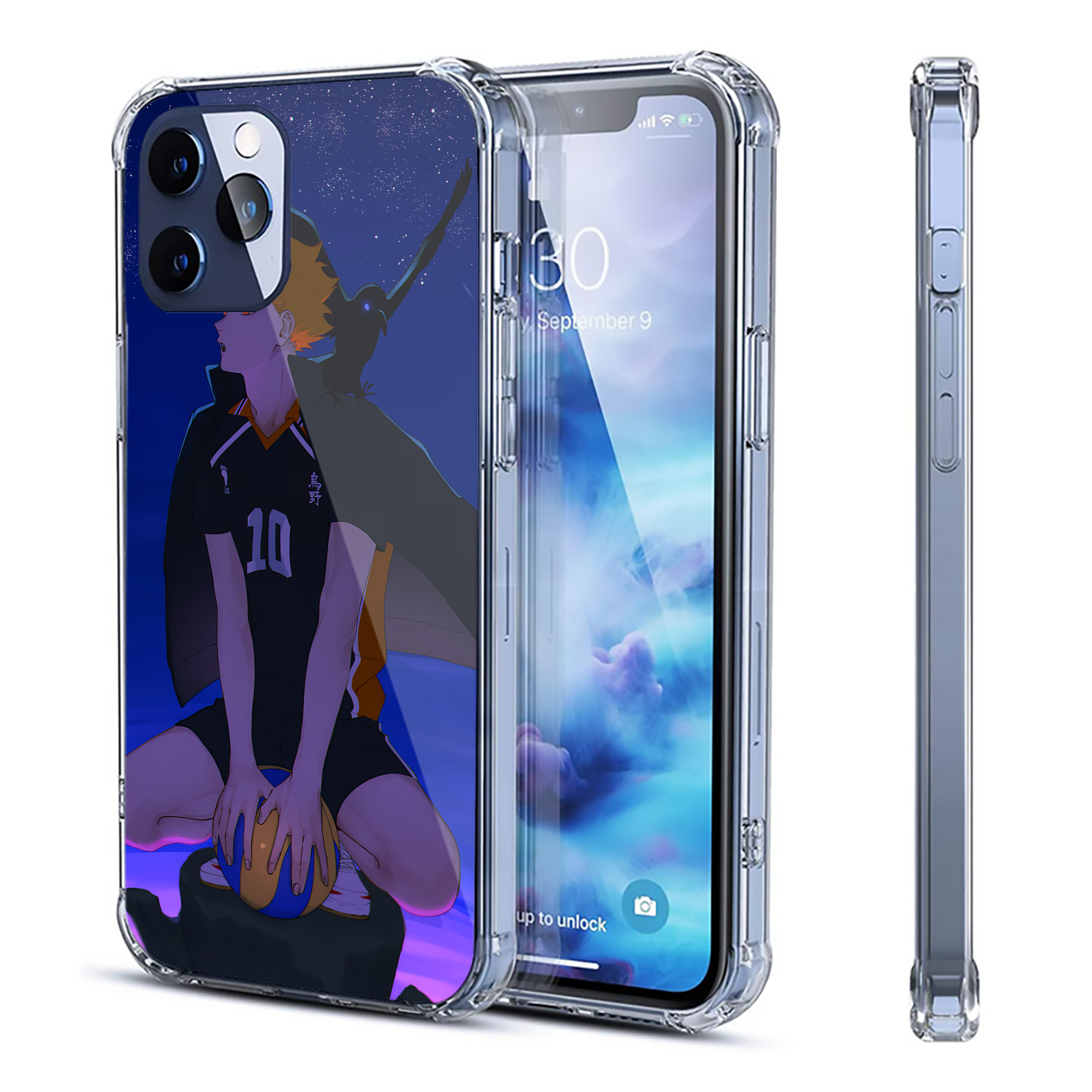 （画像用） ハイキュー!! Haikyu!! 【iPhone 12シリーズ対応】透明スマホケース（クリアソフトケース）
